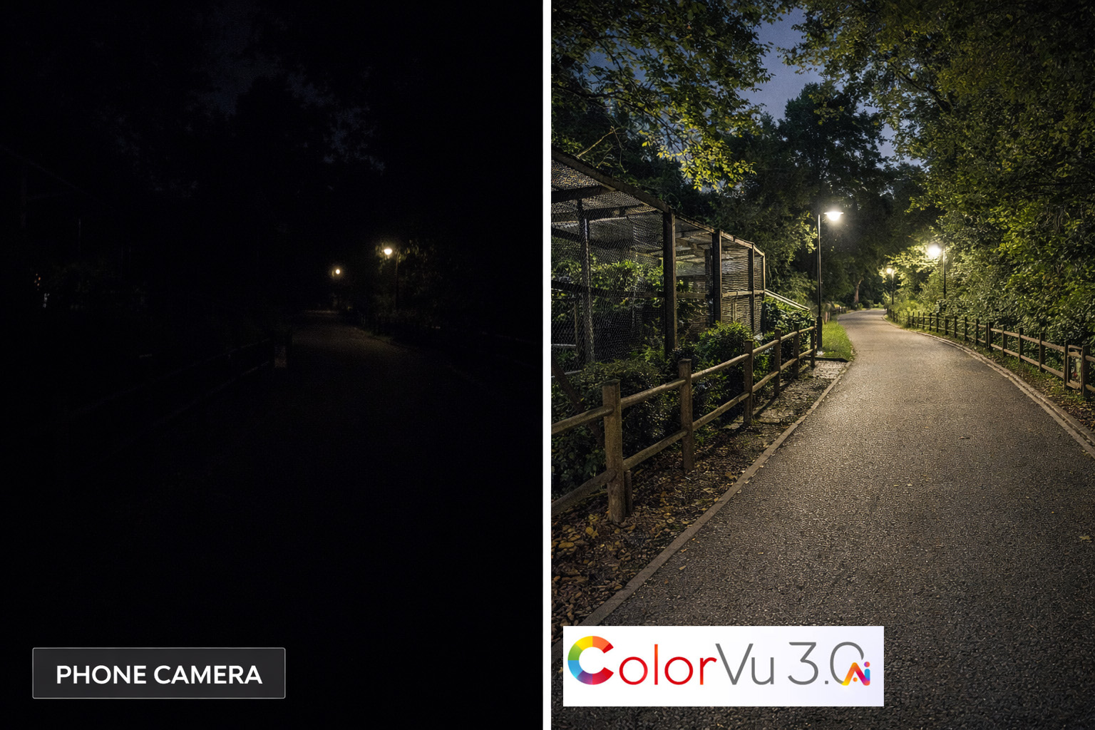 ColorVu v noci - barevný obraz