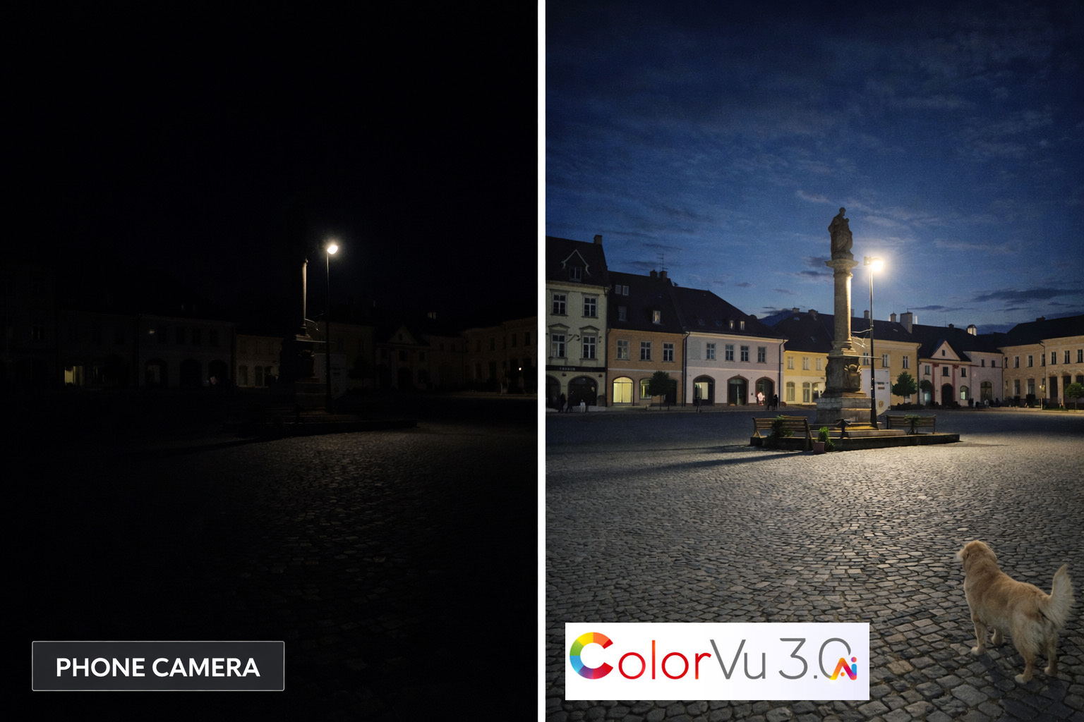 ColorVu v noci - barevný obraz